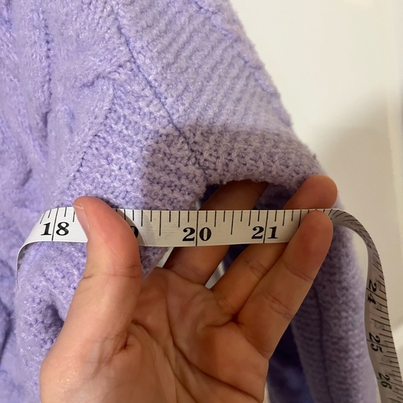Sincerely Jules Lilac Cable Knit Sweater - Picture 4 of 5